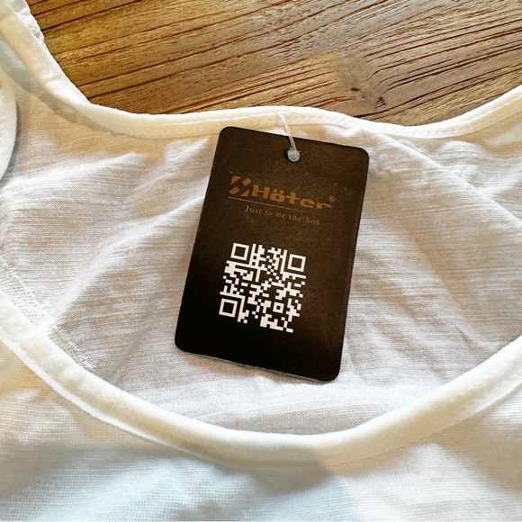 Hoter Men’s White Compression Tank Top Pullover Shape Wear NWT Size Large Nylon - Picture 8 of 9